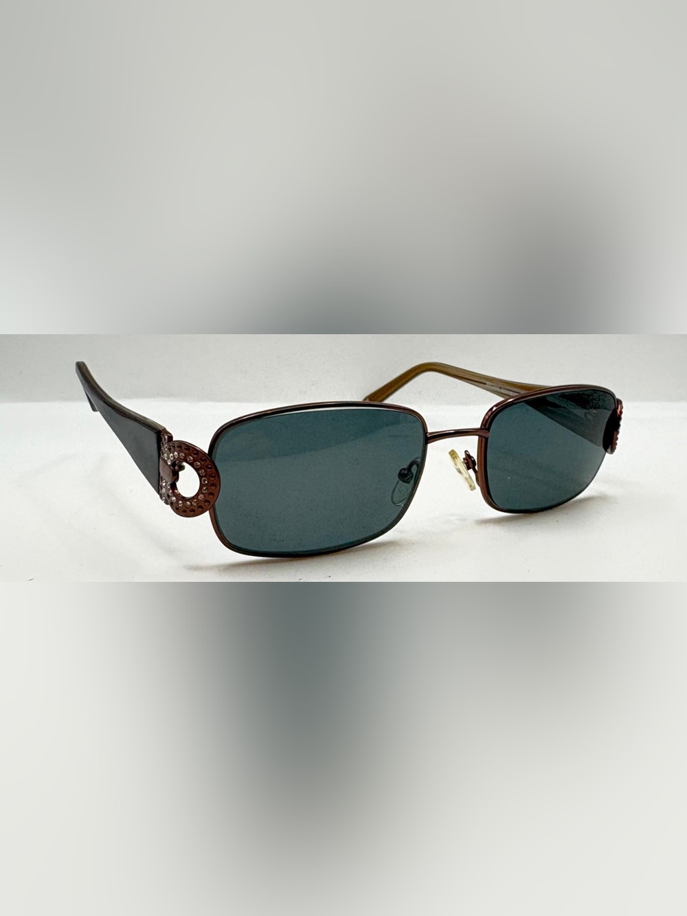 Capri DC77 Brown Oval Sunglasses Frames Only